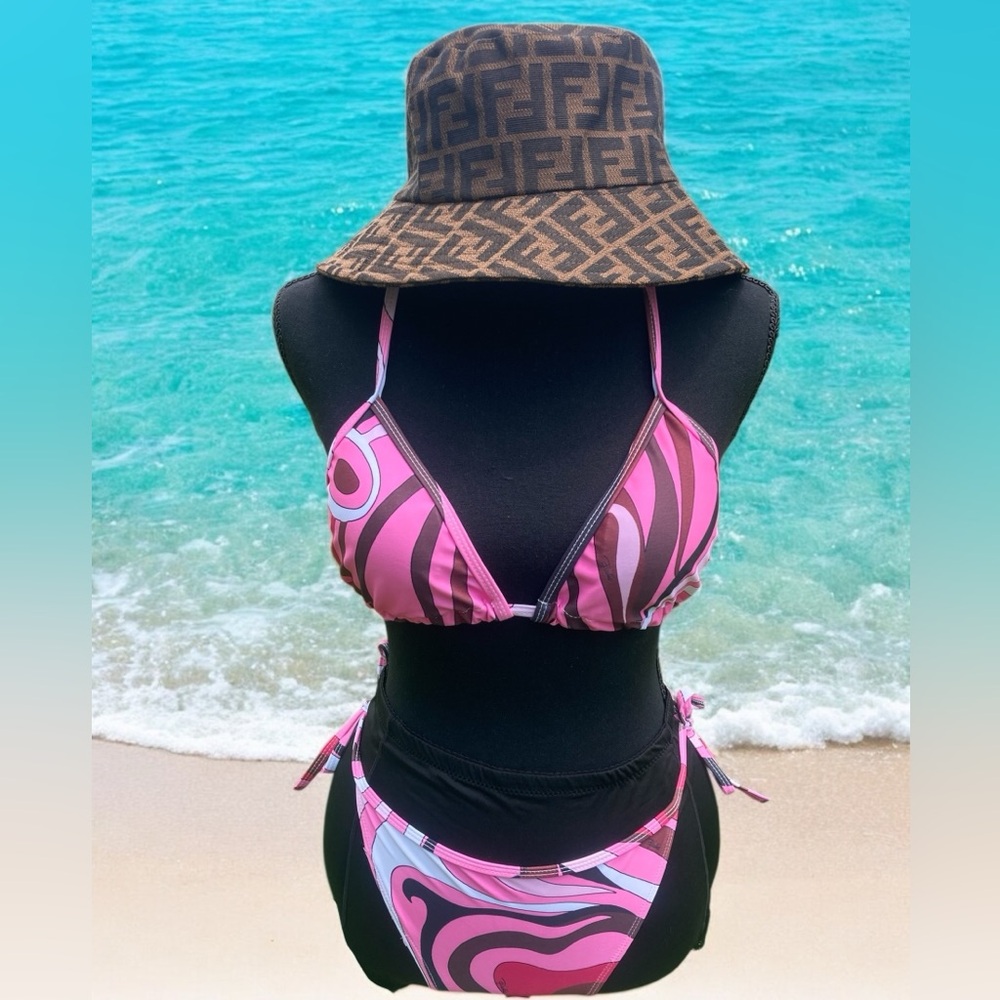 Pink Emilio Pucci bikini size L/XL